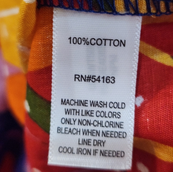 Marc New York Mulitcolor Boho Ruffle Sleeve Blouse Size 2Xlarge - Picture 6 of 8